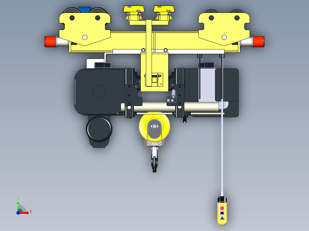 LXT5T-6mh=6m起重机前视图