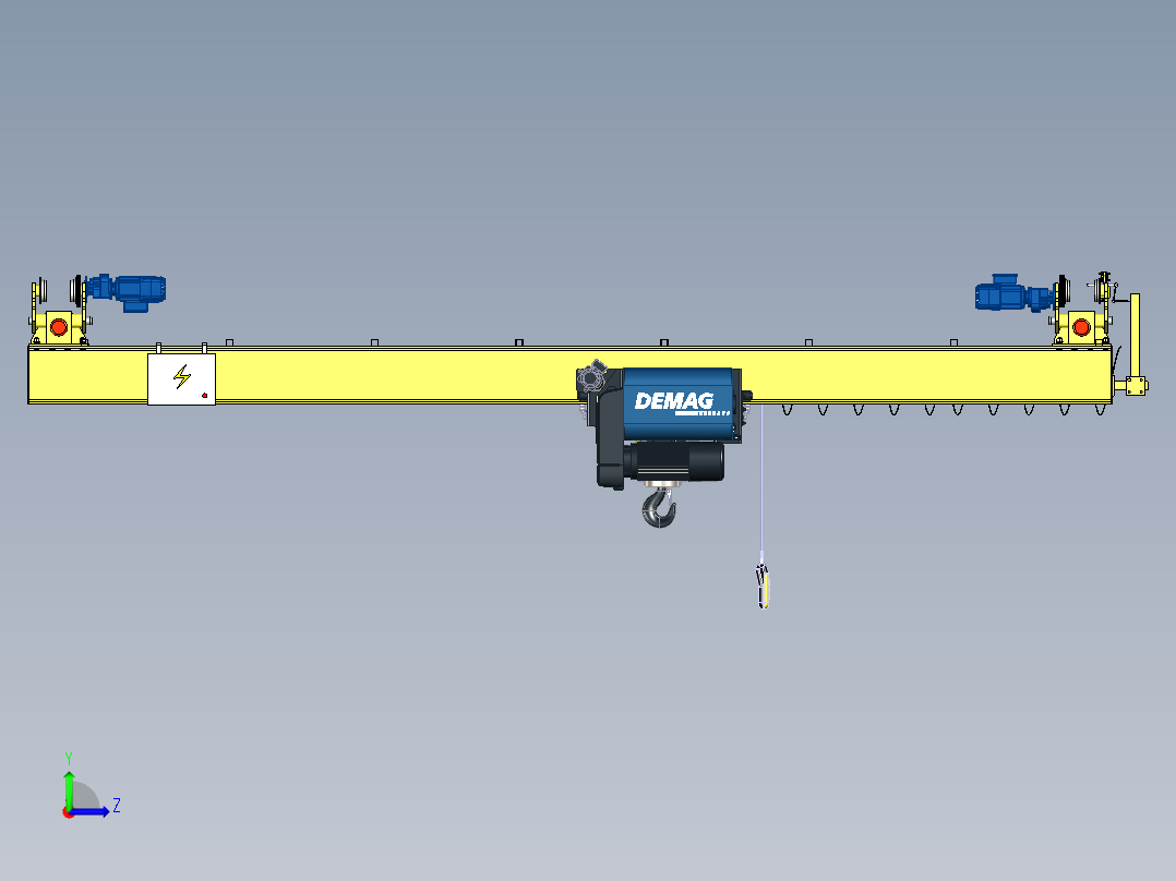 LXT5T-6mh=6m起重机左视图
