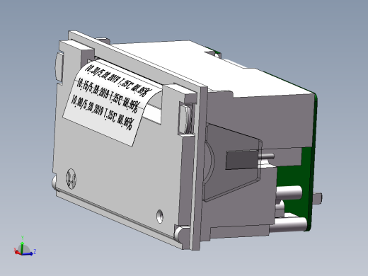 针式微型打印机三维SW模型设计资料