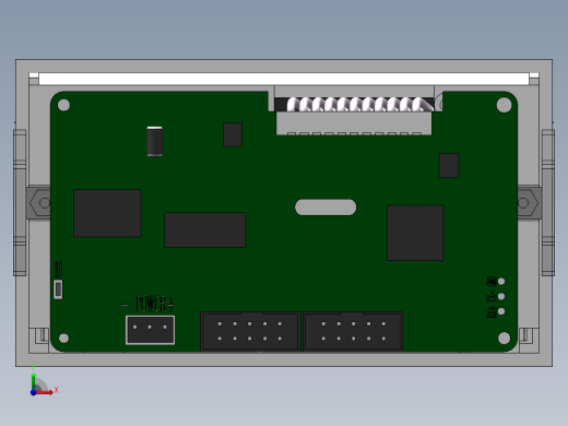 针式微型打印机三维SW模型设计资料前视缩略图