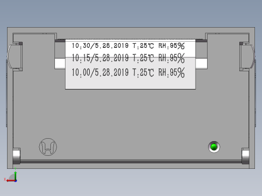 针式微型打印机三维SW模型设计资料后视缩略图