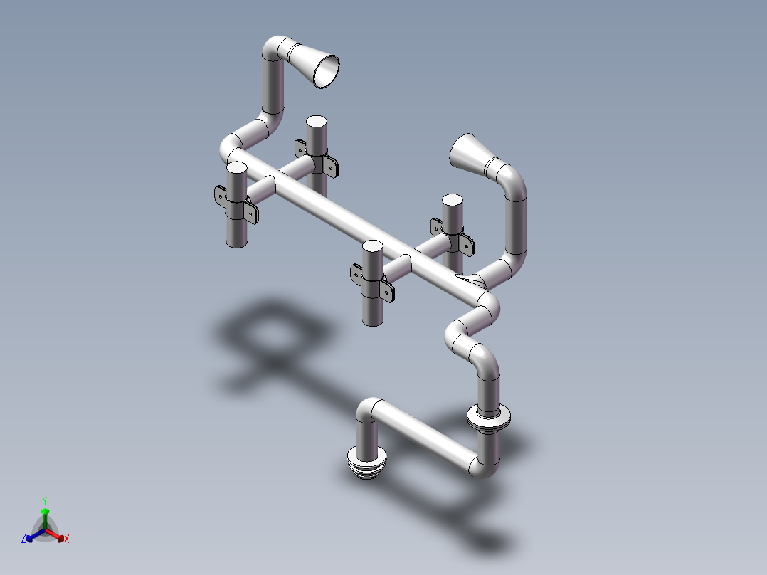 轧盖机正等轴测图
