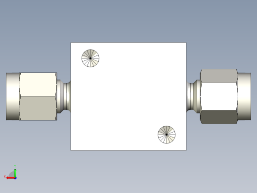 不锈钢三通颗粒过滤器，1-8英寸后视缩略图