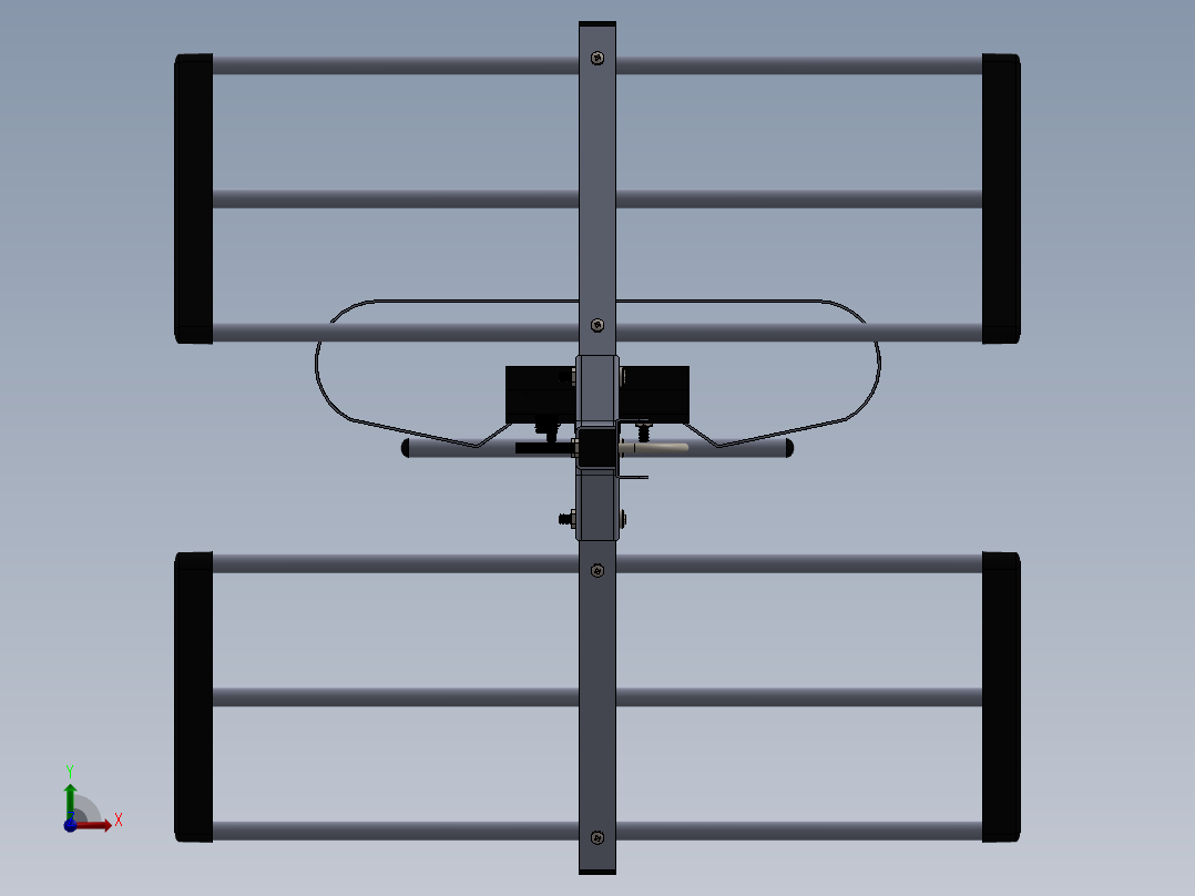 高清电视天线前视图
