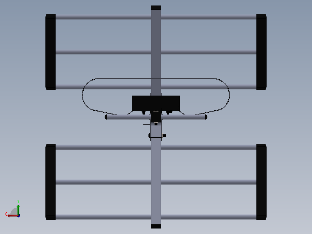高清电视天线后视图