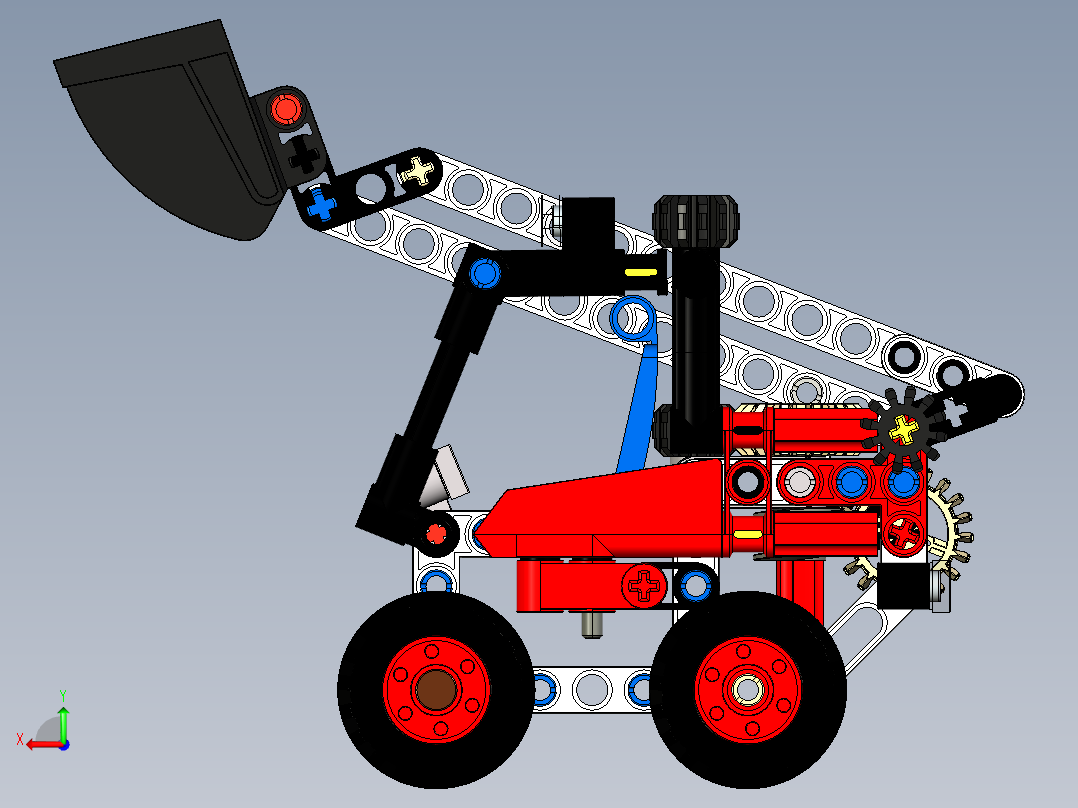 lego-technic-42116-skid-steer-loader.1-乐高玩具赛车后视图