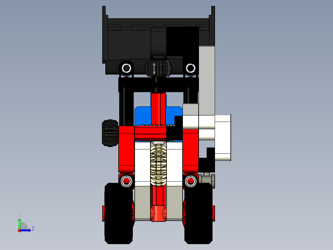 lego-technic-42116-skid-steer-loader.1-乐高玩具赛车左视图