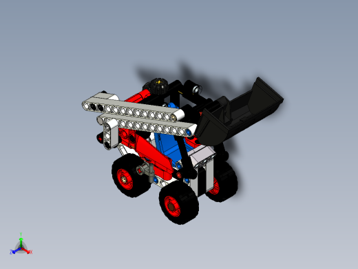 lego-technic-42116-skid-steer-loader.1-乐高玩具赛车正等轴测缩略图