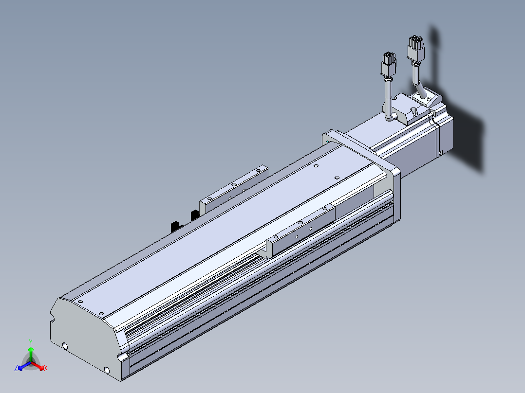 东锦丝杆传动-直线滑台模组DH102-C-L10-S150-BC-P400W-C3主视图