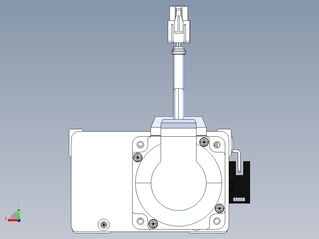 东锦丝杆传动-直线滑台模组DH102-C-L10-S150-BC-P400W-C3后视图