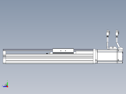 东锦丝杆传动-直线滑台模组DH102-C-L10-S150-BC-P400W-C3右视缩略图