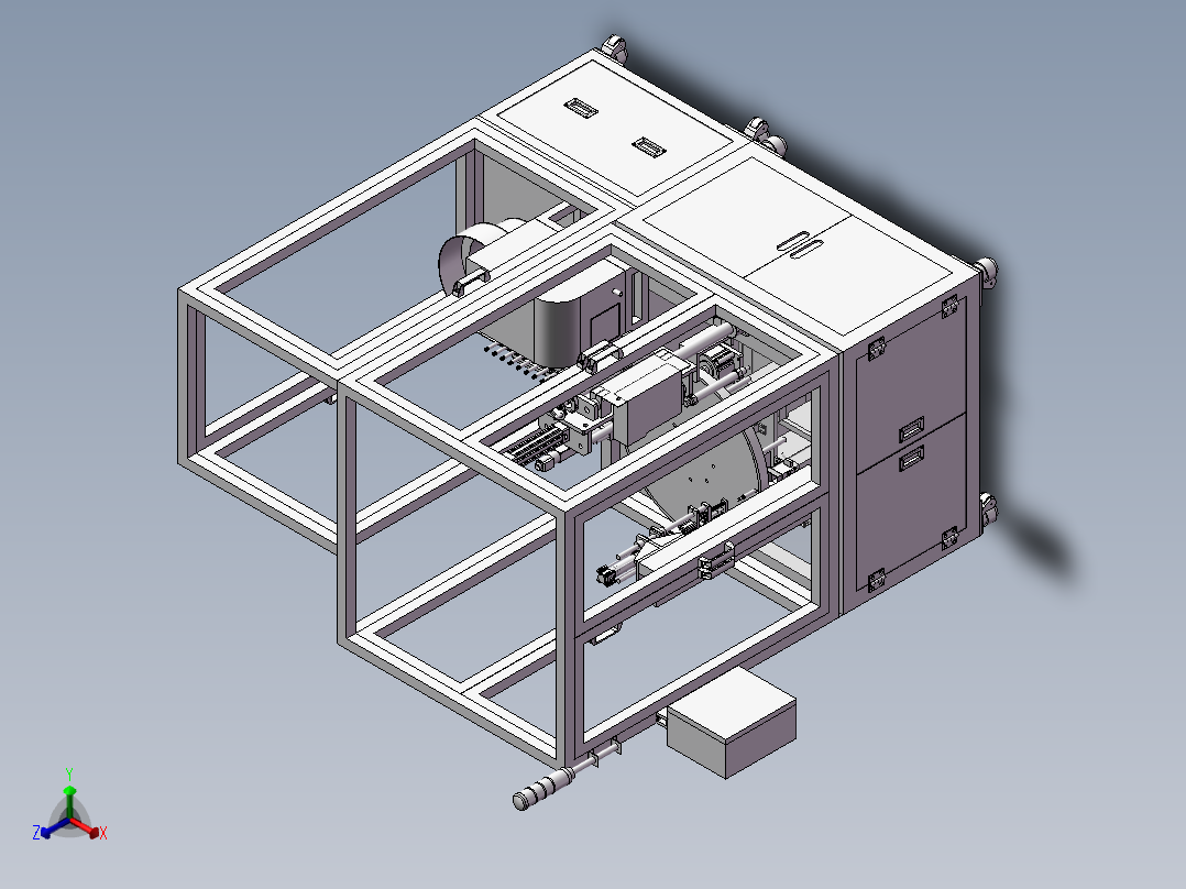自动送料锁螺丝机正等轴测图