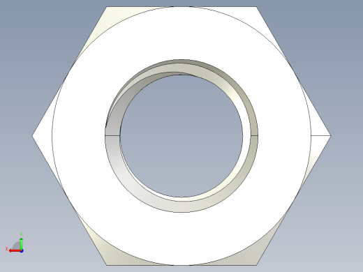 DIN 934 螺母-M10 Nut.STEP后视缩略图