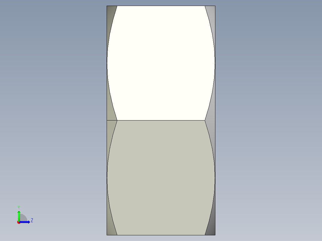 DIN 934 螺母-M10 Nut.STEP左视图