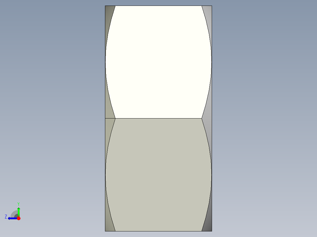 DIN 934 螺母-M10 Nut.STEP右视图