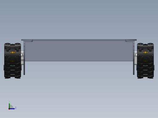 沙漠草方格铺草小车结构设计与控制含三维模型二维图说明书左视缩略图