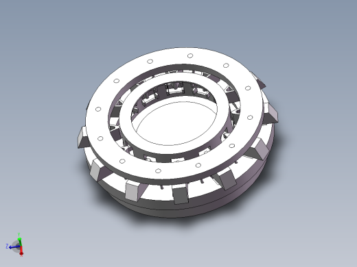 圆柱滚子轴承槽型保持架弯