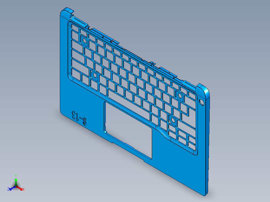 全铣件铣外围高光UG编程程序模型正等轴测图