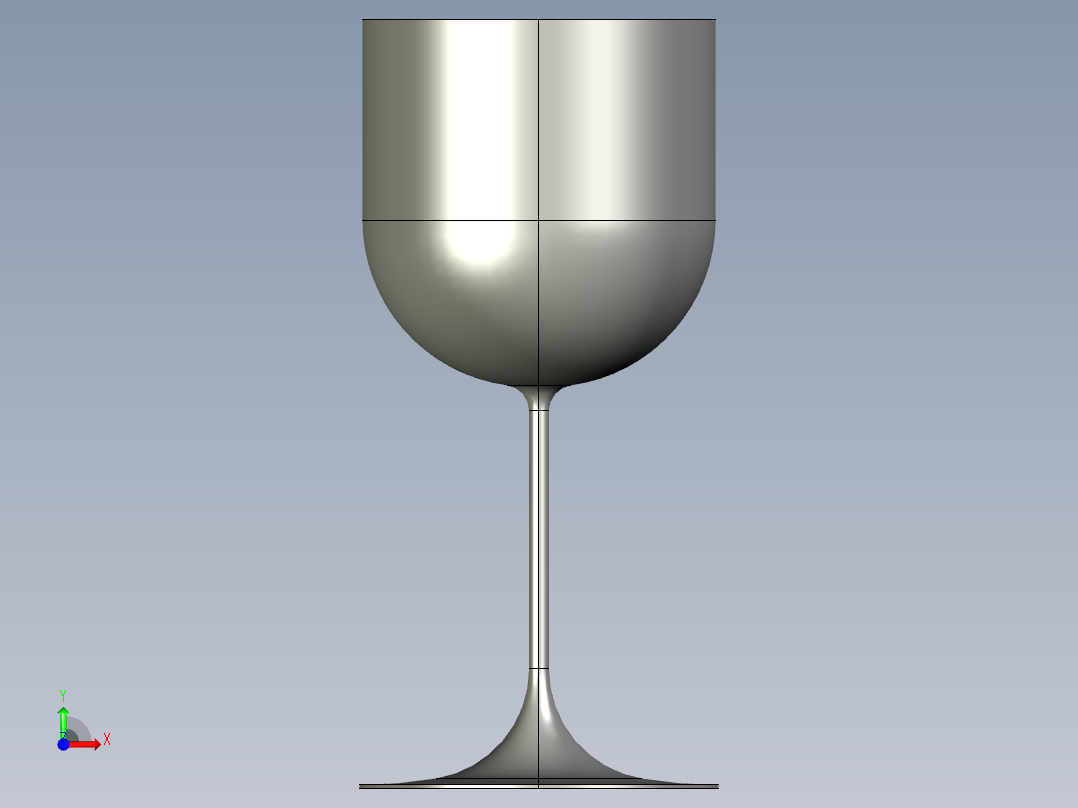 玻璃器子、杯子(10)前视图