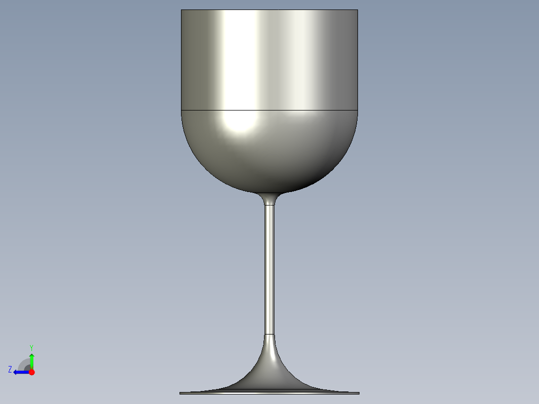 玻璃器子、杯子(10)右视图