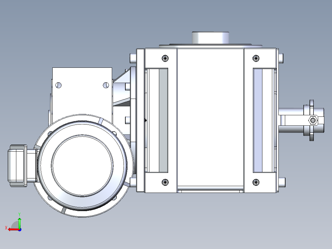 RU180DF意米精密分割器后视图