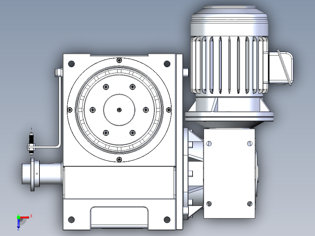 RU180DF意米精密分割器俯视图