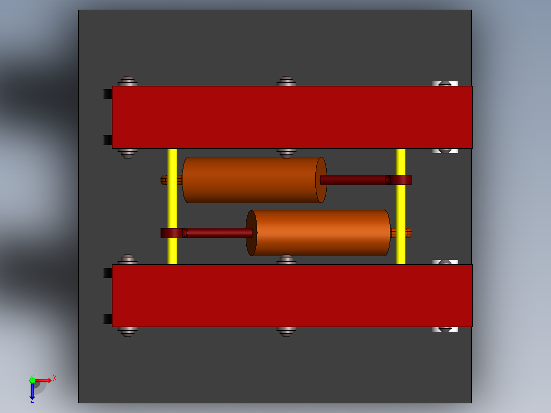 剪叉式升降机 、升降机(73)俯视图