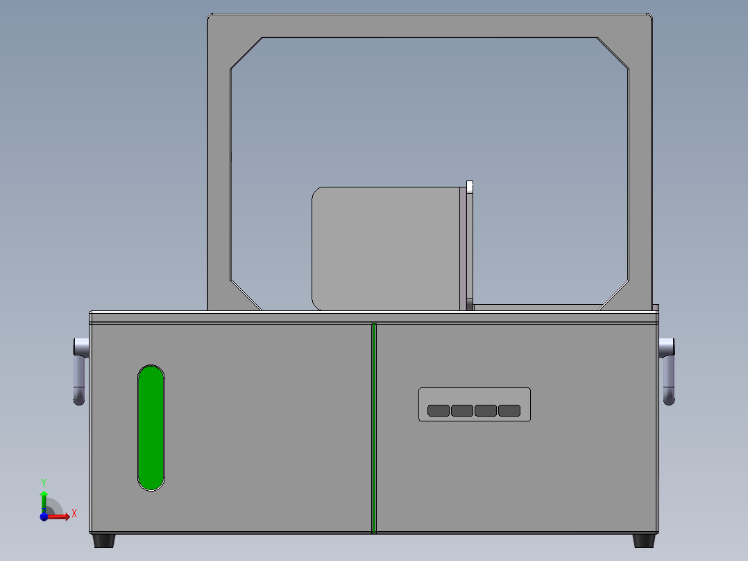 OPP束带机打捆机三维（束带机打捆机460-260-420）前视图