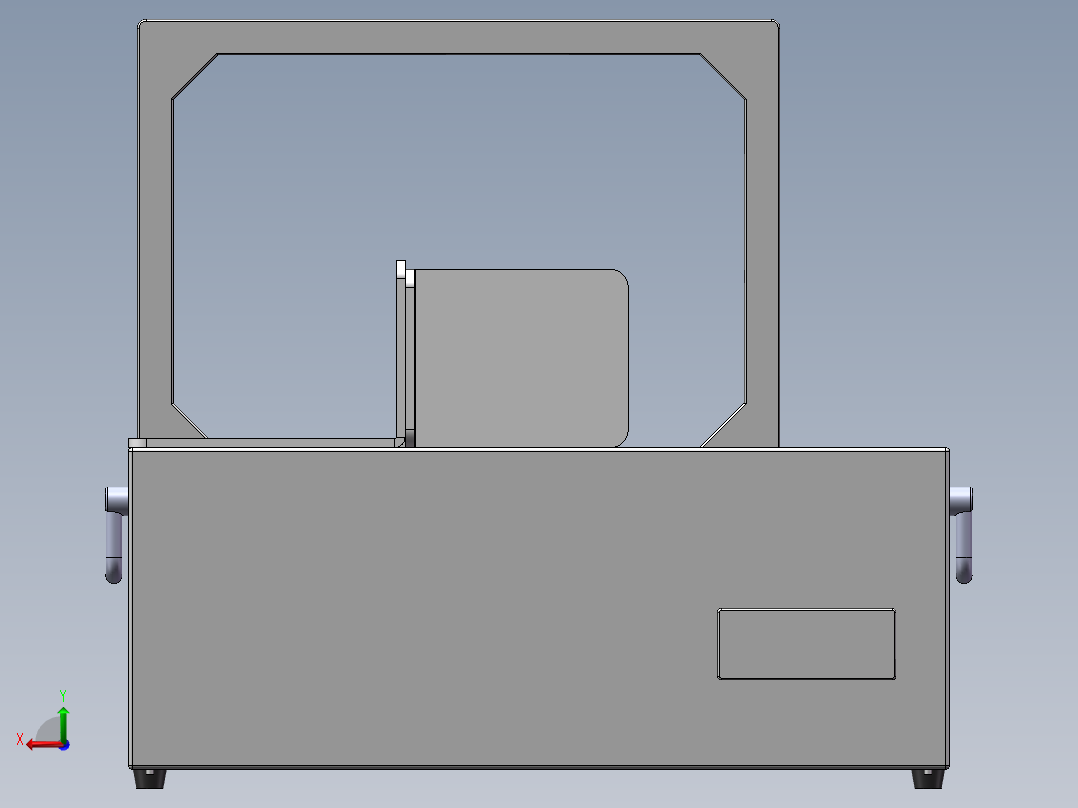 OPP束带机打捆机三维（束带机打捆机460-260-420）后视图