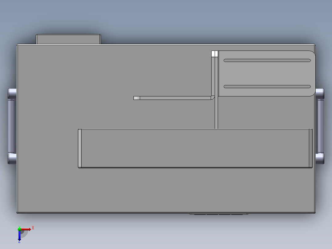 OPP束带机打捆机三维（束带机打捆机460-260-420）俯视图