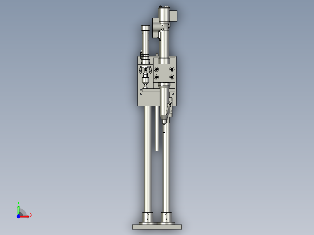 CCD上螺丝机构前视图