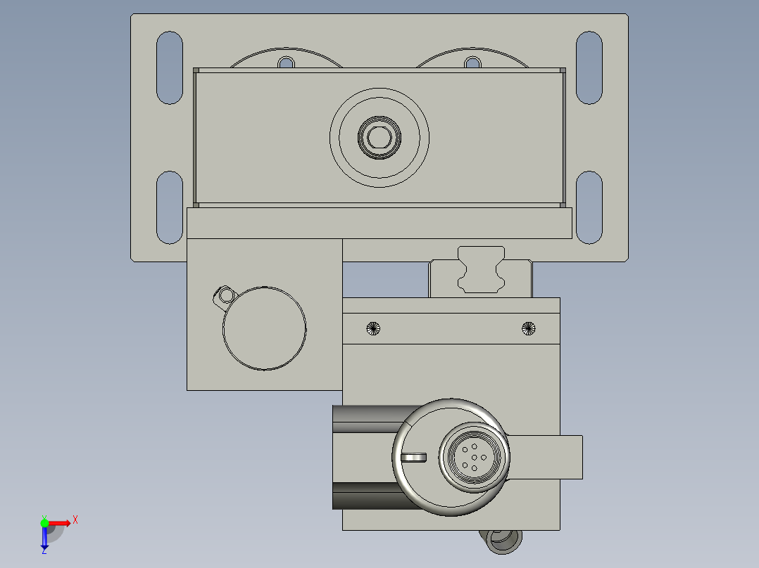 CCD上螺丝机构俯视图
