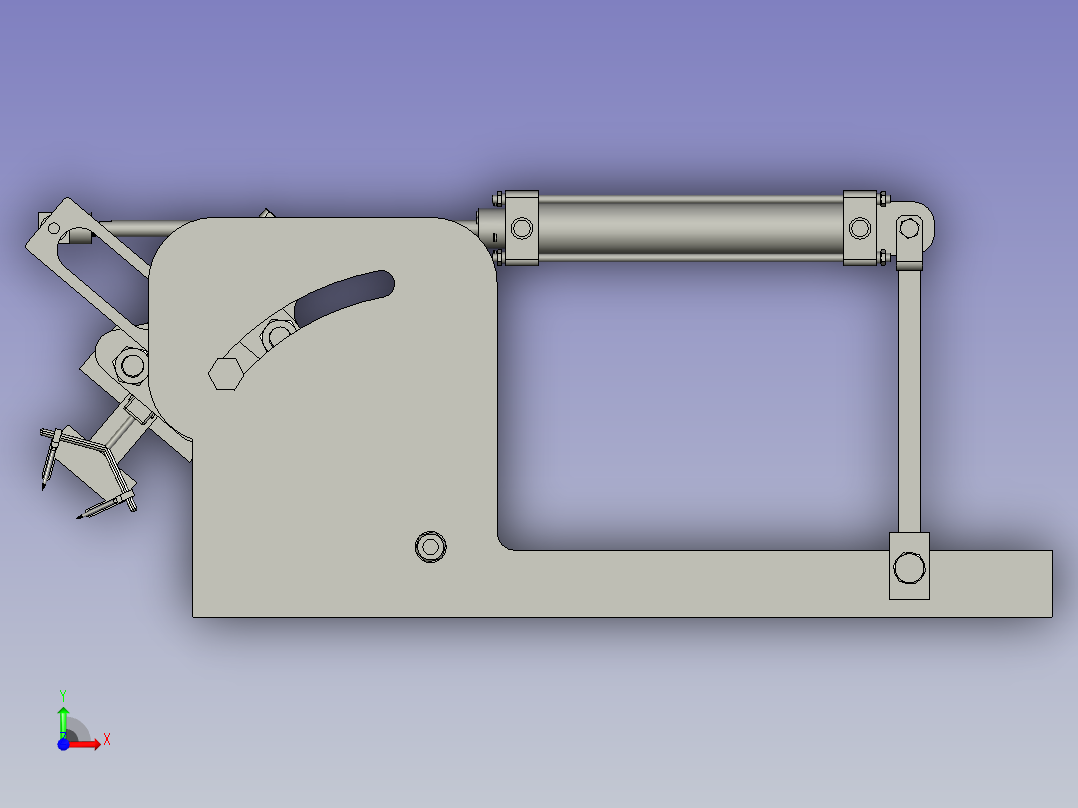穴盘苗移栽机取苗机械手前视图