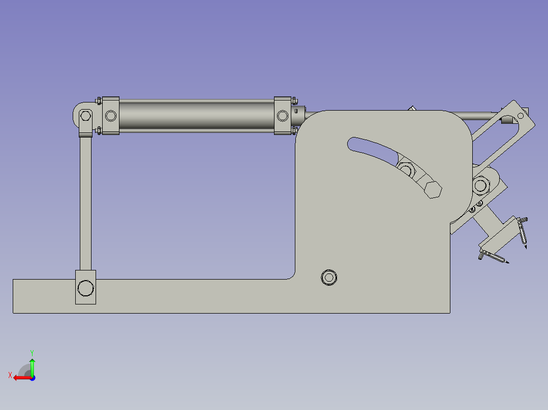 穴盘苗移栽机取苗机械手后视图