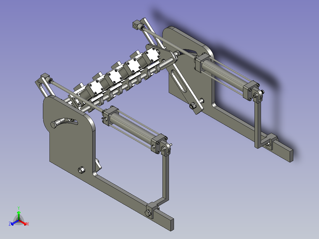 穴盘苗移栽机取苗机械手正等轴测图