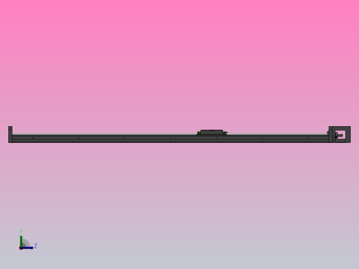 钢制KK模组直线滑台TKK100TKK100-1380左视缩略图