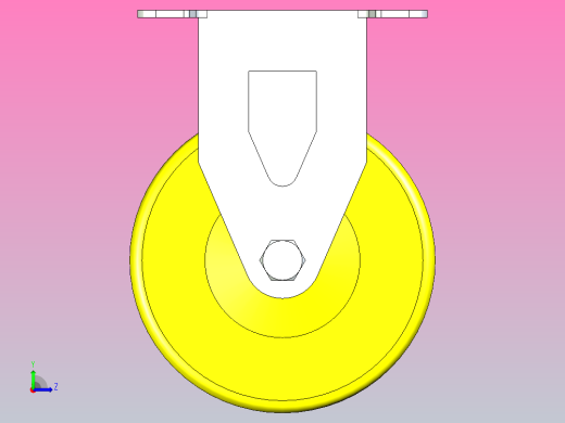 脚轮CKQ31-D100-UB左视缩略图