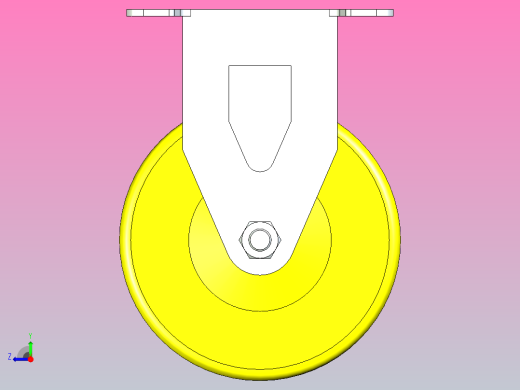 脚轮CKQ31-D100-UB右视缩略图
