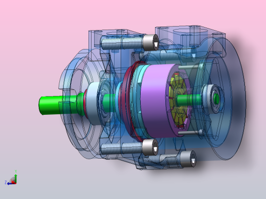 PFE 定量叶片泵设计（SW+CAD+说明书）