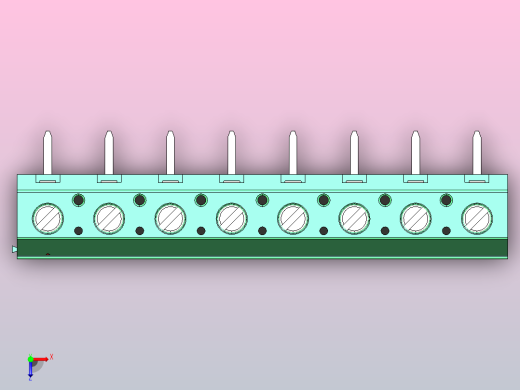 端子DG129R-7.62-08P-14-00AH俯视缩略图