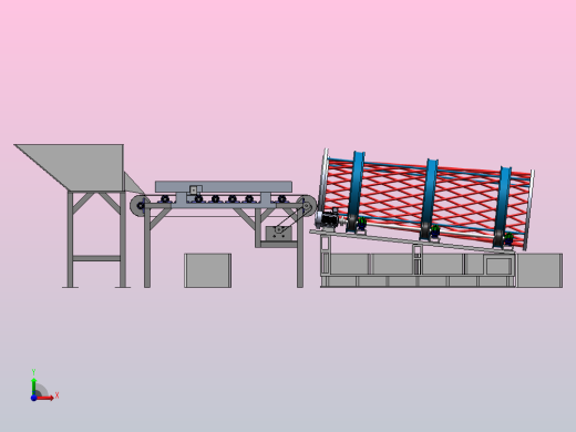 芦柑分拣机三维SW+二维CAD前视缩略图