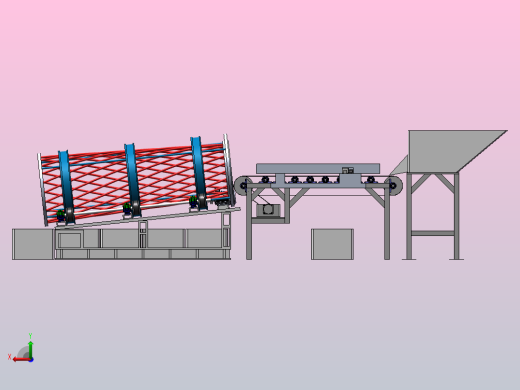 芦柑分拣机三维SW+二维CAD后视缩略图
