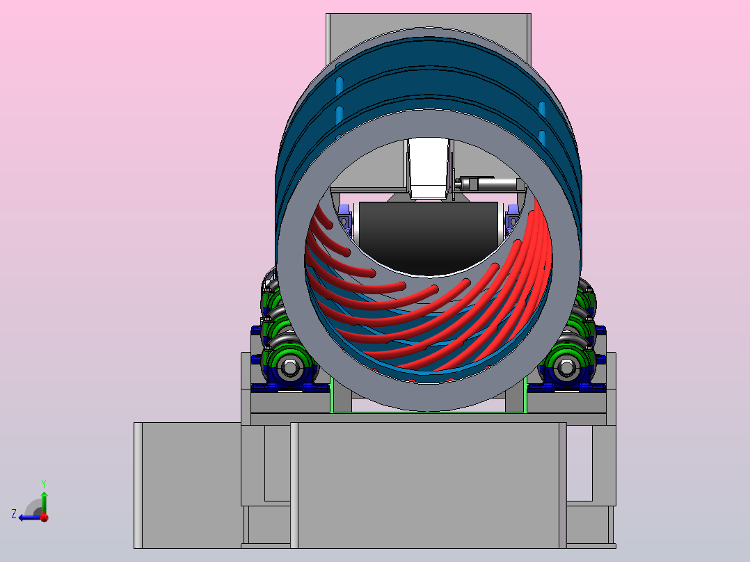 芦柑分拣机三维SW+二维CAD右视图