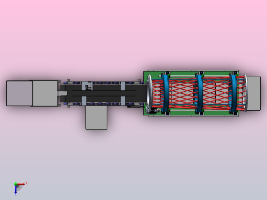 芦柑分拣机三维SW+二维CAD俯视缩略图