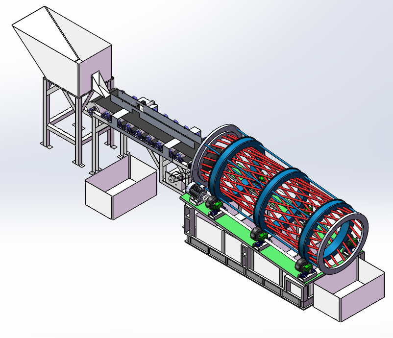 芦柑分拣机三维SW+二维CAD
