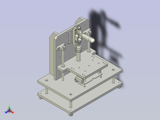 PCBA测试治具3D模型