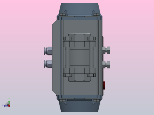 管道部件(水箱 流量计 控制阀 管件等)3D数模图纸 Solidworks设计右视缩略图
