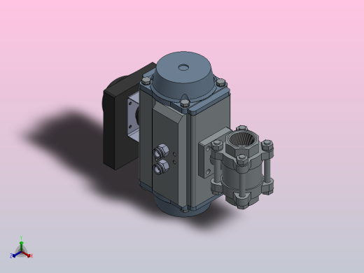 管道部件(水箱 流量计 控制阀 管件等)3D数模图纸 Solidworks设计正等轴测缩略图