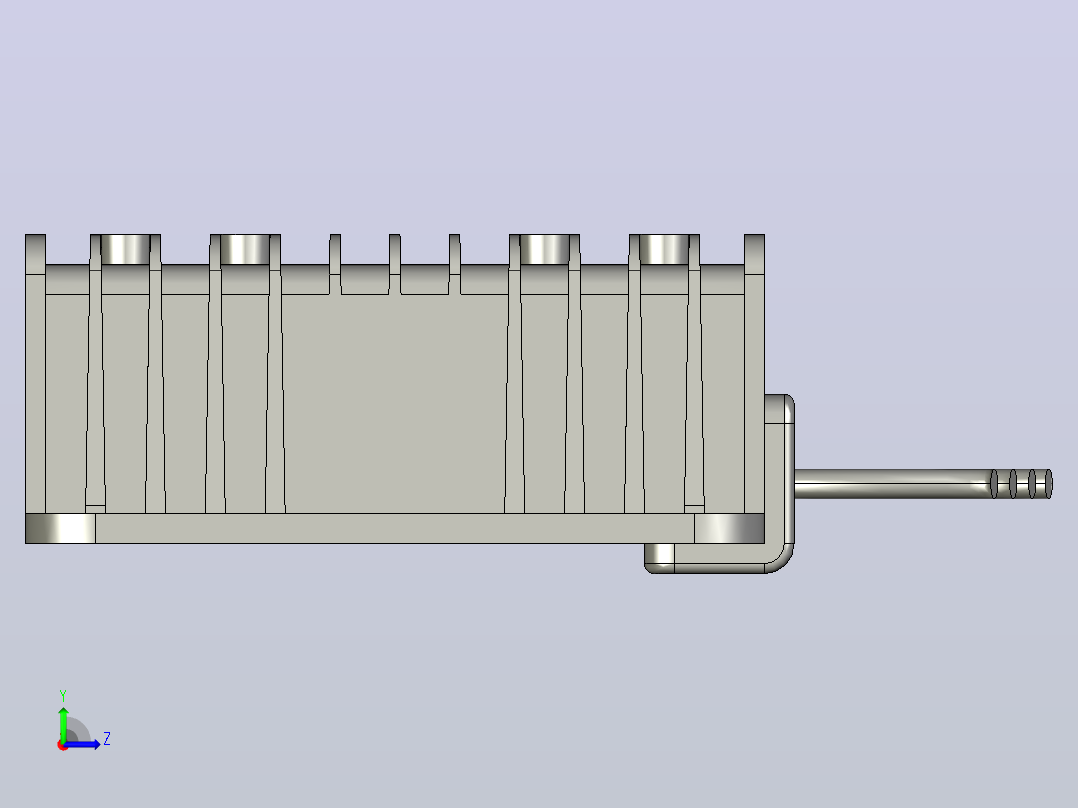 120W48V至12V10A降压变压器稳压电源左视图