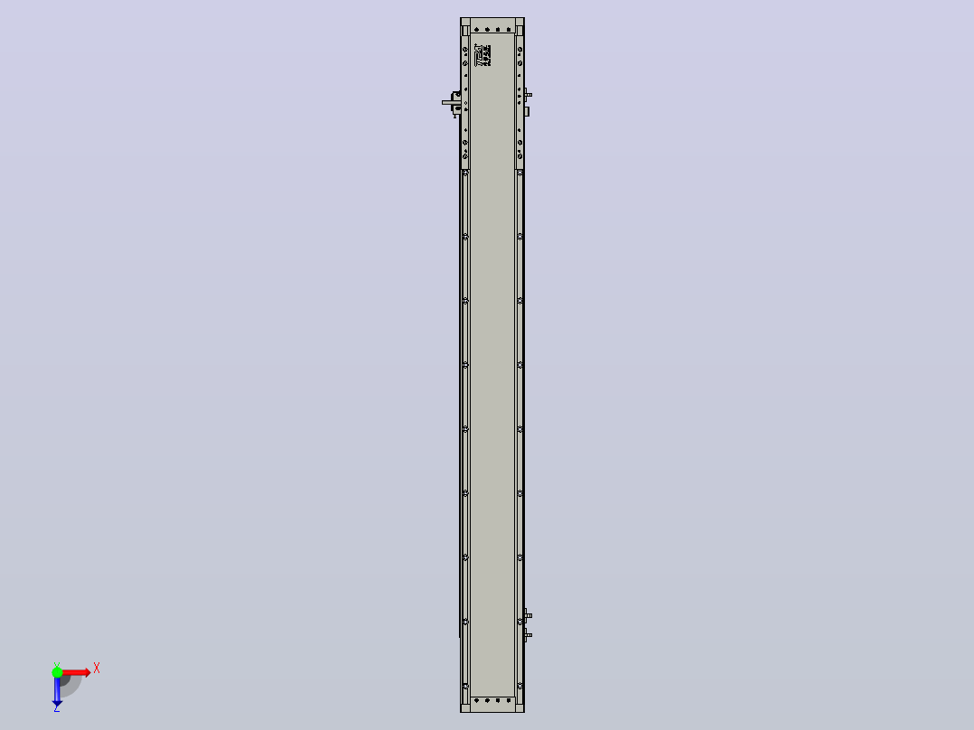 直驱直线电机轴TPA-LNP3-120-35C4-1-L960-3-C-10-N3俯视图
